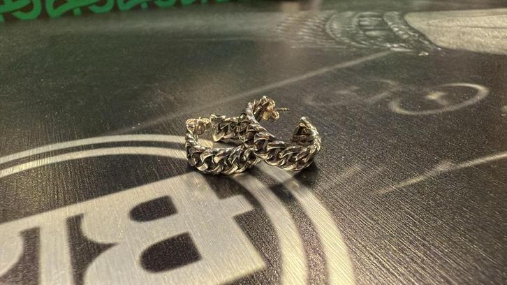 BUDDHA TO BUDDHA OORBELLEN TYPE 432 CHAIN EARRINGS € 89,95, Sieraden, Tassen en Uiterlijk, Oorbellen, Zo goed als nieuw, Knopjes of Stekers