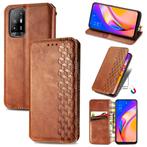 Luxe PU Lederen Wallet Case Set voor OPPO A94 5G _ Bruin, Verzenden, Nieuw, Hoesje of Tasje