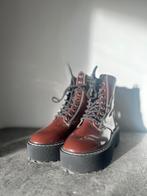 Lak laarzen, Kleding | Dames, Schoenen, Hoge laarzen, H&M, Bruin, Ophalen of Verzenden