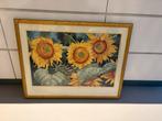 Zonnebloemen Poster in Lijst - 70x90cm, Antiek en Kunst, Kunst | Tekeningen en Foto's, Ophalen of Verzenden