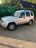 Jeep Cherokee 2.8 CRD 2002 Grijs.Grijs kent. Multiriem kapot, Auto's, Bestelauto's, Zwart, 4 cilinders, 160 pk, Leder