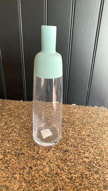 Mooie vaas met groene rand 41 cm beschikbaar voor biedingen
