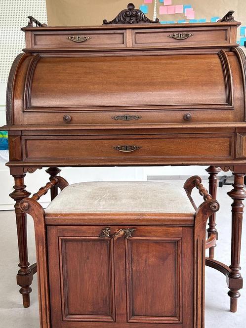 Antiek rolbureau met ladenkruk, Antiek en Kunst, Antiek | Meubels | Kasten, Ophalen