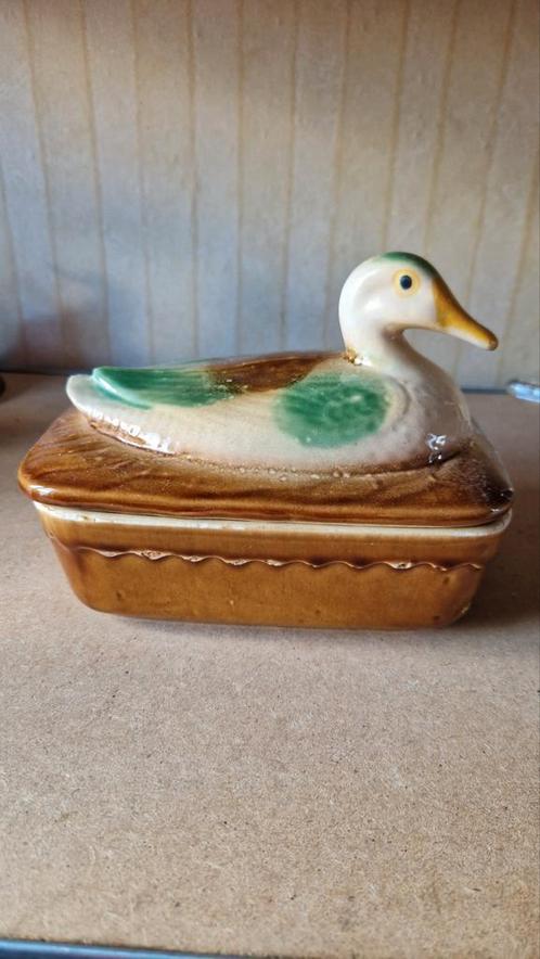 Vintage Franse Terrine Eend, Antiek en Kunst, Antiek | Keramiek en Aardewerk, Ophalen of Verzenden