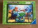 Minecraft puzzel 1000 stukjes Ravensburger, Gebruikt, Meer dan 50 stukjes, Ophalen