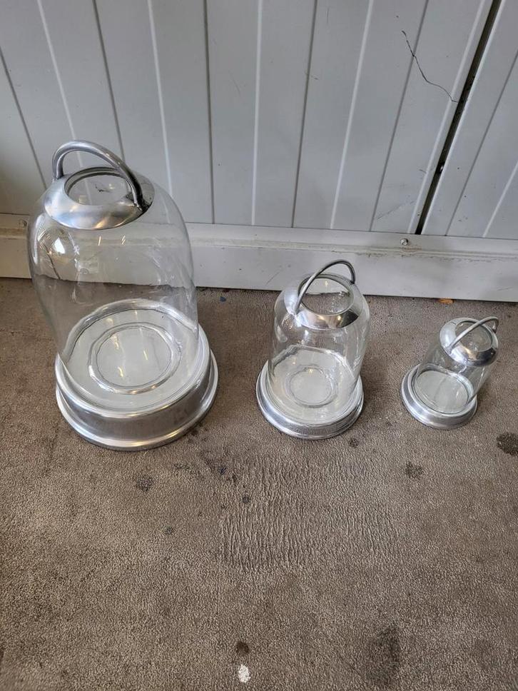 Set van 3 decoratieve stolpen, Huis en Inrichting, Woonaccessoires | Stolpen, Zo goed als nieuw, Ophalen of Verzenden