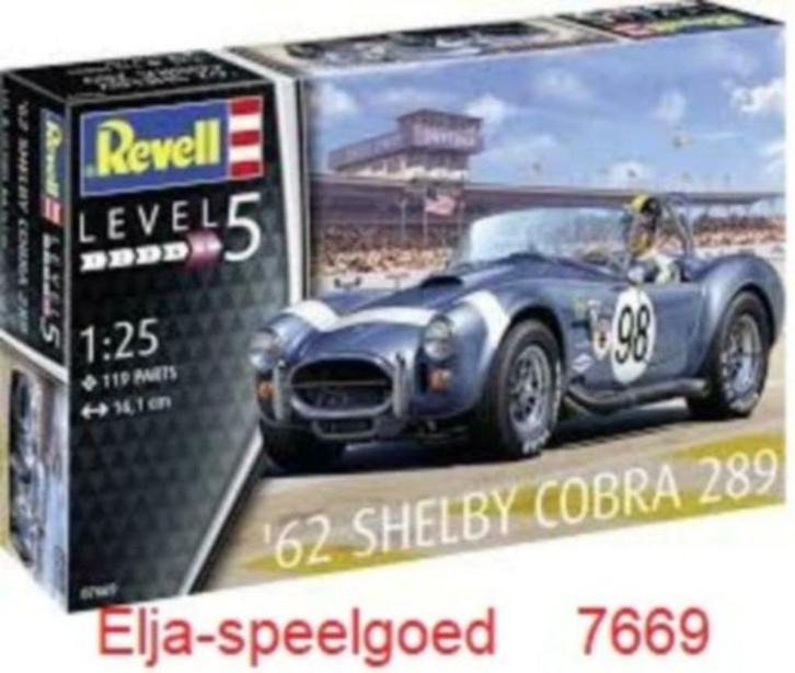 Revell Shelby AC cobra 289 7669 modelbouw 1:25 auto, Hobby en Vrije tijd, Modelbouw | Auto's en Voertuigen, Nieuw, Auto, Groter dan 1:32