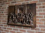 Zeer groot oud houten reliëf !, Antiek en Kunst, Antiek | Religie, Ophalen of Verzenden