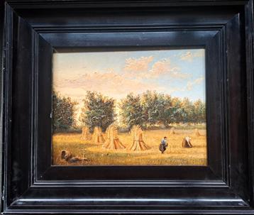 Landschap met korenschoven, Adolphe Poot (1924-2016) beschikbaar voor biedingen