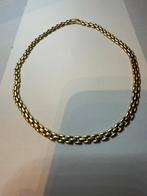 Vergulde ketting met mooie schakels., Sieraden, Tassen en Uiterlijk, Kettingen, Ophalen, Goud, Overige materialen