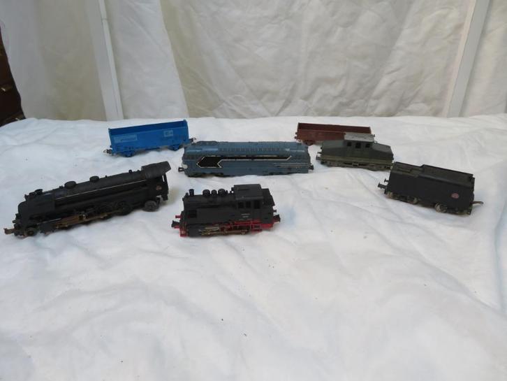 modeltreinen set van 7 st vintage, Verzamelen, Overige Verzamelen, Gebruikt, Ophalen of Verzenden