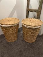 2 rieten wasmanden ophalen in Made, Huis en Inrichting, Woonaccessoires | Schalen en Manden, Ophalen, Zo goed als nieuw, Rond