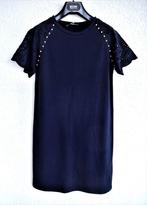 Donkerblauw jurk & broedrie anglaise LIU JO -wp.130,00€ - XS, Nieuw, Maat 34 (XS) of kleiner, Blauw, Liu Jo