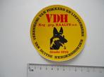 sticker Oud Raalte VDH fokkers honden duitse herders retro, Verzamelen, Stickers, Verzenden