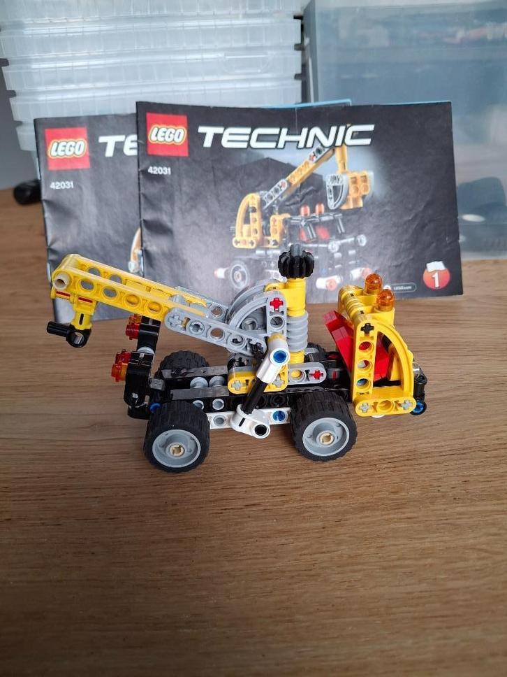lego technic 42031 hoogwerker sleep truck, Kinderen en Baby's, Speelgoed | Duplo en Lego, Zo goed als nieuw, Lego, Complete set