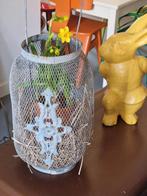 Brocante windlicht decoratief - leuk met stro en eieren, Ophalen