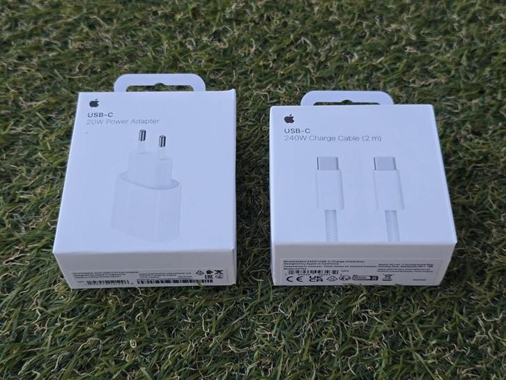 Apple 20W Snel Lader Oplader + 2M USB C -> Lightning kabel, Telecommunicatie, Mobiele telefoons | Telefoon-opladers, Nieuw, Apple iPhone