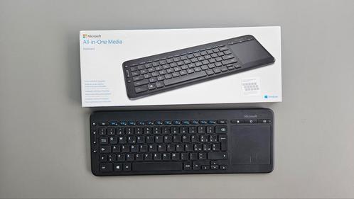 Microsoft All-in-One Media Keyboard - Draadloos Toetsenbord, Computers en Software, Toetsenborden, Zo goed als nieuw, Qwerty, Draadloos