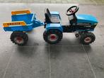 Tractor met aanhanger(blauw), Kinderen en Baby's, Speelgoed | Buiten | Voertuigen en Loopfietsen, Ophalen, Zo goed als nieuw, Trapvoertuig