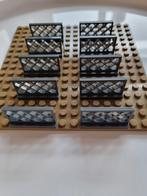 10 nieuwe lego gaas hekjes donker grijs/ dbg / dark stone, Ophalen of Verzenden, Nieuw, Losse stenen, Lego