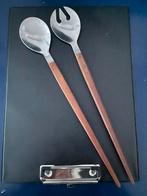 Slabestek slacouvert vintage design modern handvat hout, Ophalen of Verzenden