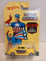 Case 1 Hot Wheels Ford Coupe 1940 Captain America 3INCH, Ophalen of Verzenden, Zo goed als nieuw, Auto