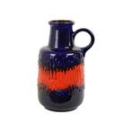 Vintage West Germany Aardewerk Scheurich Blauw Oranje Fat La, Antiek en Kunst, Antiek | Keramiek en Aardewerk, Ophalen of Verzenden
