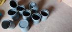 pvc hulpstukken 110mm en 125mm rubberaansluiting, Doe-het-zelf en Verbouw, Buizen en Afvoer, Ophalen, Bochten, Gebruikt, Pvc