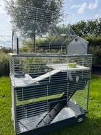 Zeer compleet cavia/knaagdierverblijf/hotel + div., Dieren en Toebehoren, Ophalen, Kooi, Zo goed als nieuw, 90 cm of meer