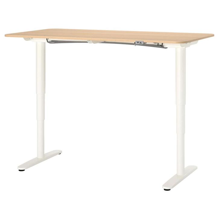 Ikea Bekant Bureau Zit/Sta, Huis en Inrichting, Bureaus, Zo goed als nieuw, Stabureau, Elektrisch, In hoogte verstelbaar, Ophalen