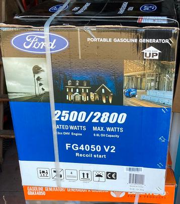 Nieuw Ford FG4050 V2 benz. generator (aggregaat) 2500W/2800W beschikbaar voor biedingen