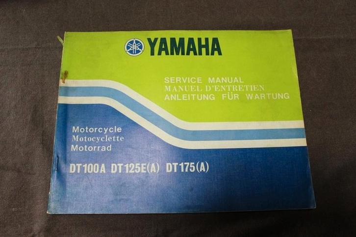 Yamaha DT100 DT125 DT175 A 1973 motorcycle service manual, Motoren, Handleidingen en Instructieboekjes, Yamaha, Ophalen of Verzenden