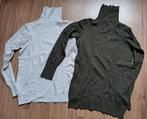 Twee truien met Col Grijs en Groen- Maat M Hema, Maat 38/40 (M), Ophalen of Verzenden, Grijs, Gedragen