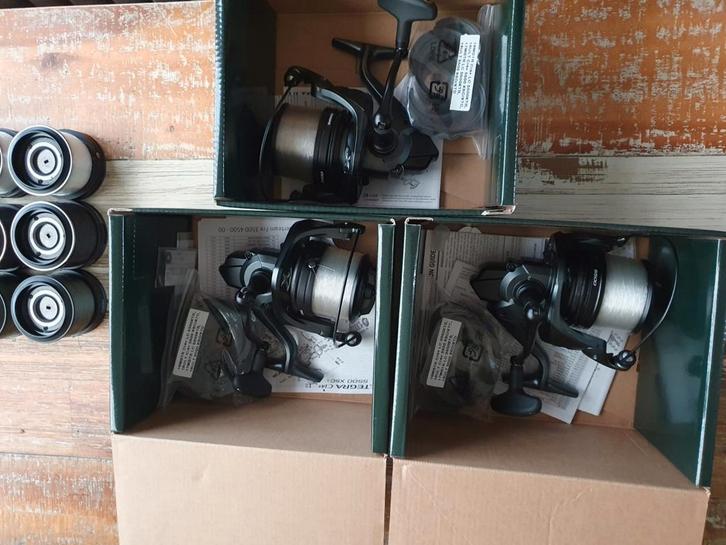 **3 shimano ultegra ci4 5500 xtc + 9! Reserve spoelen **, Watersport en Boten, Hengelsport | Karpervissen, Zo goed als nieuw, Molen