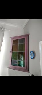 Roze hoek hangkastje vintage, Huis en Inrichting, Kasten | Overige, Ophalen