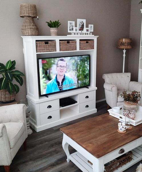 Tv meubel landelijk, Huis en Inrichting, Kasten | Televisiemeubels, Zo goed als nieuw, Minder dan 100 cm, 25 tot 50 cm, Ophalen