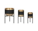 PTMD Bloempot Wilno Set van 3 nieuw in de doos, Tuin, ., Minder dan 60 cm, Rond