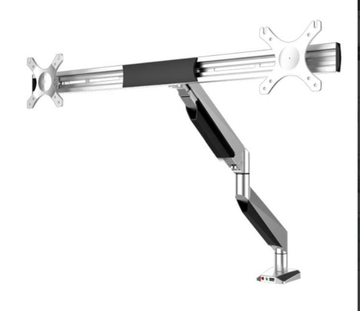 Dubbele monitor steun DesQ, Computers en Software, Monitoren, Nieuw, 60 Hz of minder, Overige typen, Overige resoluties, Onbekend