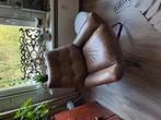 Mooie leren fauteuil, Ophalen, Zo goed als nieuw, 75 tot 100 cm, 50 tot 75 cm
