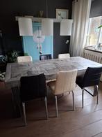 Mango houten eettafel voor 6 personen, 100 tot 150 cm, Ophalen of Verzenden, Zo goed als nieuw, Vijf personen of meer