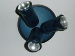 Lamp drie spots halogeen blauw (wij versturen niet), Ophalen, Zo goed als nieuw, Plafondspot of Wandspot, Halogeen