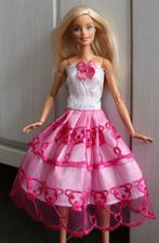 Barbie kleding nieuw - Half lange jurk wit met kant beertjes, Ophalen of Verzenden, Nieuw, Barbie