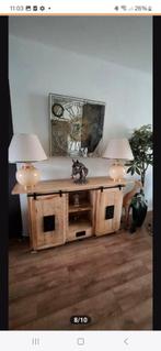 2 prachtige creme kleurige Kostka tafellampen, Huis en Inrichting, Lampen | Tafellampen, Overige materialen, 50 tot 75 cm, Klassiek