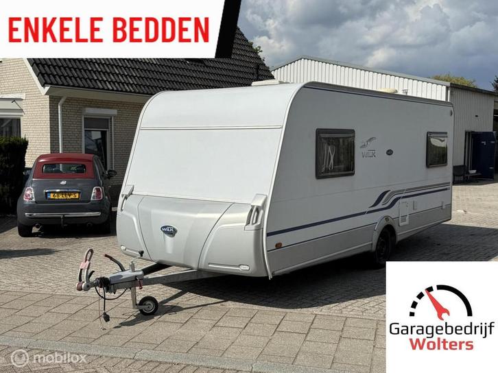 Wilk 490 S3 Enkele bedden voortent rondzit, Caravans en Kamperen, Caravans, Bedrijf, 1250 - 1500 kg, Rondzit, Wilk, 8 meter en meer