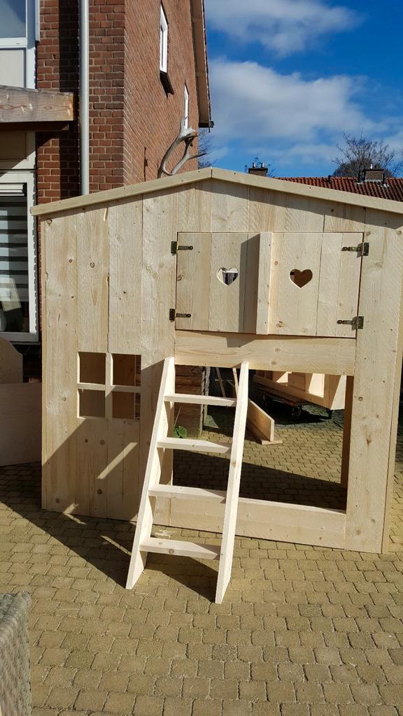 Bedstee steigerhout, Kinderen en Baby's, Kinderkamer | Bedden, Ophalen of Verzenden