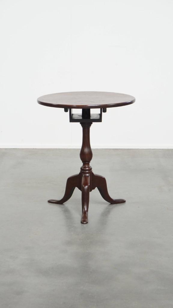 Antieke Engelse ronde open bird cage tilt top table, Antiek en Kunst, Antiek | Meubels | Tafels, Ophalen