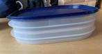 Tupperware vleeswarenbakjes., Ophalen of Verzenden, Gebruikt, Blauw, Overige typen