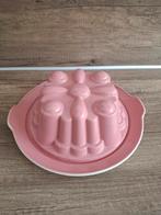 Roze puddingvorm met onderbord Petrus Regout Maastricht, Antiek en Kunst, Ophalen of Verzenden