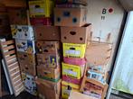 22 stuks dozen en kratten en los spul rommelmarktspullen, Diversen, Rommelmarktspullen, Ophalen, Gebruikt