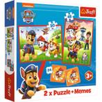 Trefl: Paw Patrol 2 puzzels + memo NIEUW, ., Nieuw, Ophalen of Verzenden, .